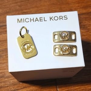 Michael Kors Shoelace charms & dog tag/keychain